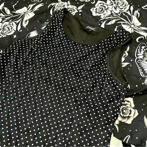 Retro Polka Dot Shift Dress, Small